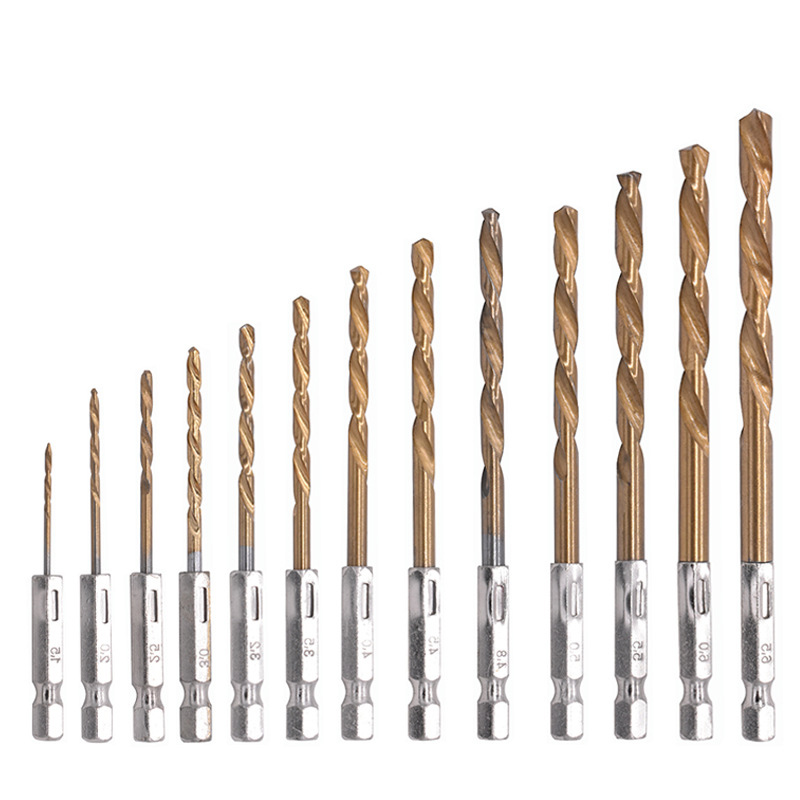 13pcs 1.5-6.5mm M35 Cobalt Drill Bit HSS-Co Twist Drill Bit Set 1/4 Inch Hex Shank
13pcs 1.5-6.5mm M35 Cobalt Drill Bit HSS-Co Twist Drill Bit Set 1/4 Inch Hex Shank