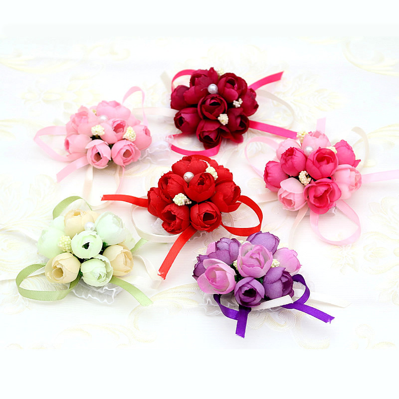 10pcs/lot Wedding silk rose Wrist Flowers Bridesmaid Marriage Artificial ribbon Corsages Wristband Flowers wedding decoration Accessories, Pink
10pcs/lot Wedding silk rose Wrist Flowers Bridesmaid Marriage Artificial ribbon Corsages Wristband Flowers wedding decoration Accessories, Pink