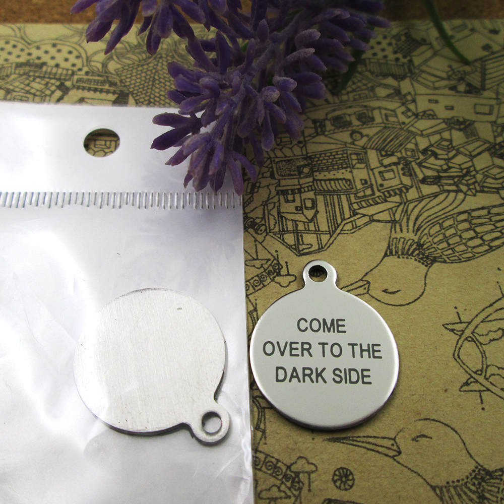 40pcs--"Come Over To The Dark Side"stainless steel charms more style for choosing DIY Charms pendants for necklace
40pcs--"Come Over To The Dark Side"stainless steel charms more style for choosing DIY Charms pendants for necklace