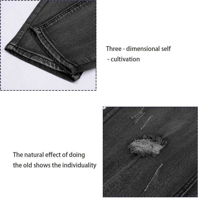 Fashion Men Ripped Jeans Jumpsuits Street Distressed Hole Denim Overalls For Man Pants Jeans Size M-XXL