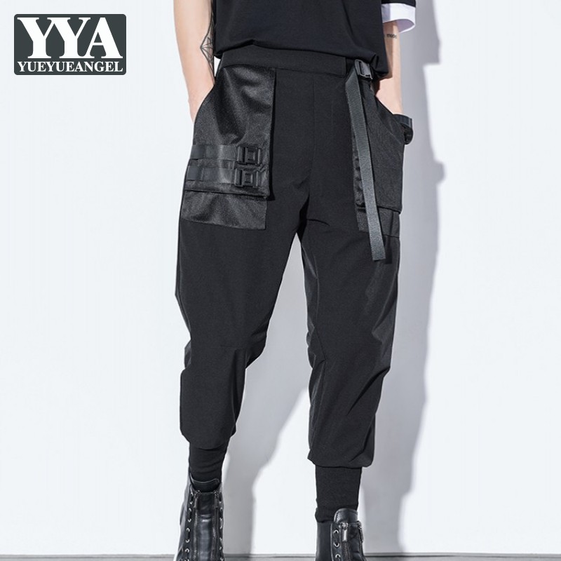 Fashion Streetwear Gothic Mens Loose Harem Pants Punk Black Personality Pockets Elastic Cargo Pencil Pants Men Casual Sweatpants
Fashion Streetwear Gothic Mens Loose Harem Pants Punk Black Personality Pockets Elastic Cargo Pencil Pants Men Casual Sweatpants