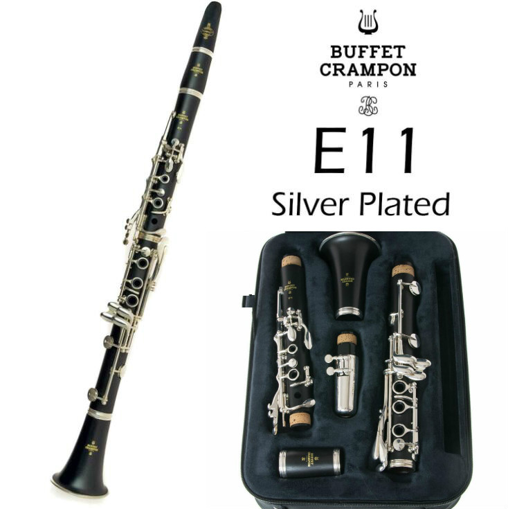 New Professional Clarinet Buffet Crampon E11 Model Bb Clarinet | Silver Plated 17 Keys One Barrels New
New Professional Clarinet Buffet Crampon E11 Model Bb Clarinet | Silver Plated 17 Keys One Barrels New