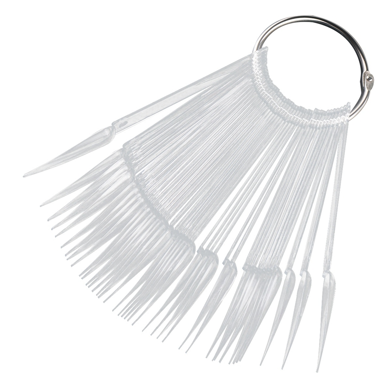 40Pcs Sharp Fan Shaped Nail Art False Tips Polish Gel Color Practice Display Showing Card Sticks Manicure Tool Transparent
40Pcs Sharp Fan Shaped Nail Art False Tips Polish Gel Color Practice Display Showing Card Sticks Manicure Tool Transparent