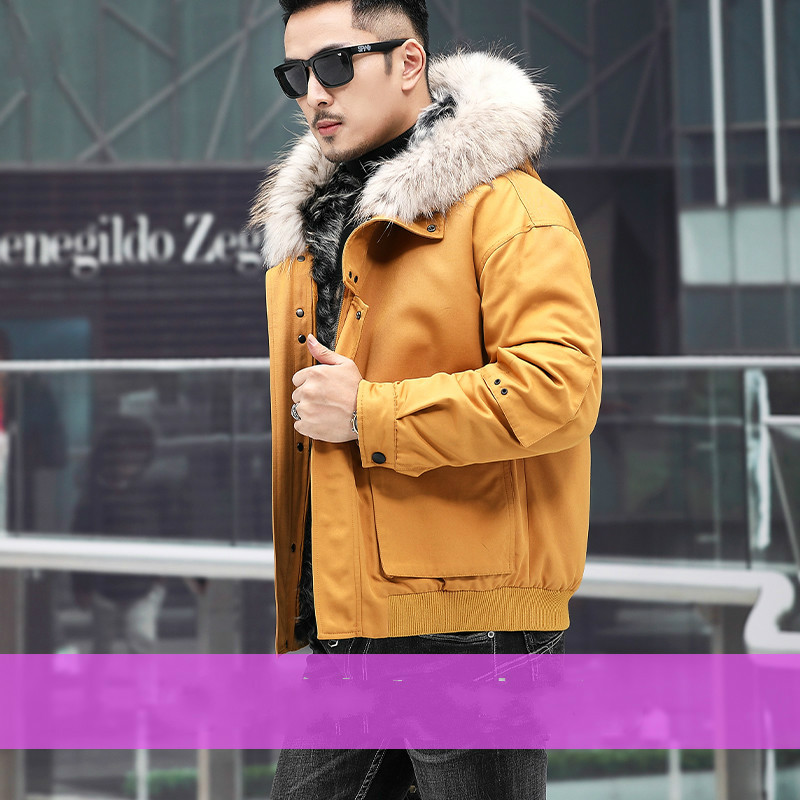 Me Raccoon Collar Sheep Winter Coat Real Fur Parka for Men Clothes 2020 Casaco 22940 YY250, Yellow
Me Raccoon Collar Sheep Winter Coat Real Fur Parka for Men Clothes 2020 Casaco 22940 YY250, Yellow