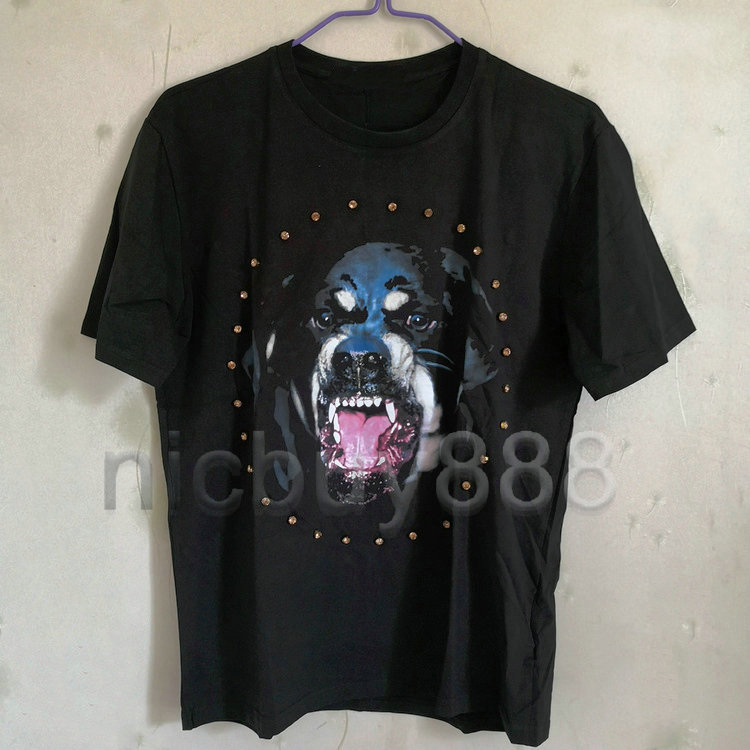 2020 summer give mens fashion t shirt short sleeve 3D Rottweiler dog diamond t shirts designer brand casual tshirt clothing tee cotton tops, Black
2020 summer give mens fashion t shirt short sleeve 3D Rottweiler dog diamond t shirts designer brand casual tshirt clothing tee cotton tops, Black