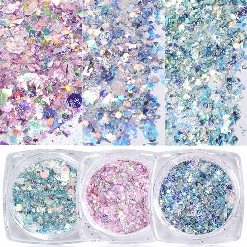 1 Box Nail Mermaid Glitter Flakes Sparkly 3D Hexagon Colorful Sequins Spangles Holographic Nail Art Decorations Paillette
1 Box Nail Mermaid Glitter Flakes Sparkly 3D Hexagon Colorful Sequins Spangles Holographic Nail Art Decorations Paillette