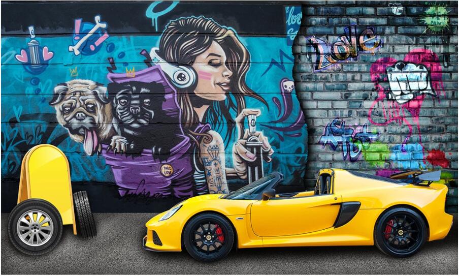 custom photo 3d wallpaper Sports car graffiti wall art personality bar KTV living room home decor 3d wall murals wallpaper for walls 3 d, Non-woven
custom photo 3d wallpaper Sports car graffiti wall art personality bar KTV living room home decor 3d wall murals wallpaper for walls 3 d, Non-woven