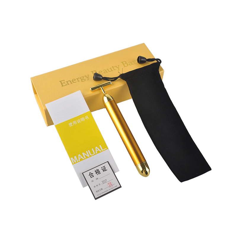 Energy Beauty Bar 24K Gold Pulse Firming Massager Facial Roller Massager Derma Skincare Wrinkle Treatment Face Massager with Box 0609005
Energy Beauty Bar 24K Gold Pulse Firming Massager Facial Roller Massager Derma Skincare Wrinkle Treatment Face Massager with Box 0609005