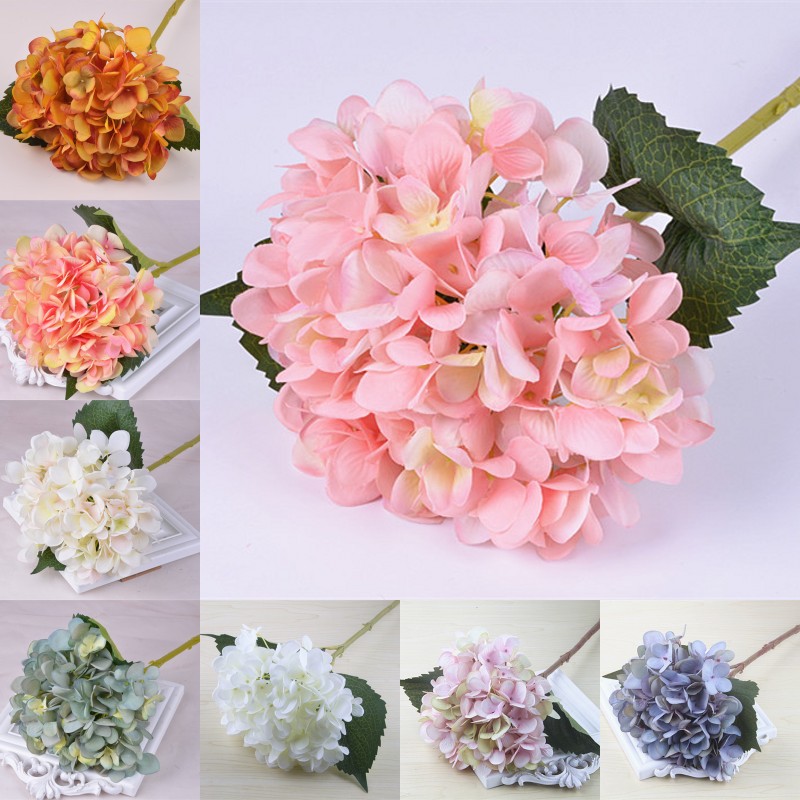 47cm Artificial Hydrangea Flower Head Fake Silk Single Real Touch Hydrangeas Wedding Centerpieces Home Party Decorative Flowers, 16
47cm Artificial Hydrangea Flower Head Fake Silk Single Real Touch Hydrangeas Wedding Centerpieces Home Party Decorative Flowers, 16