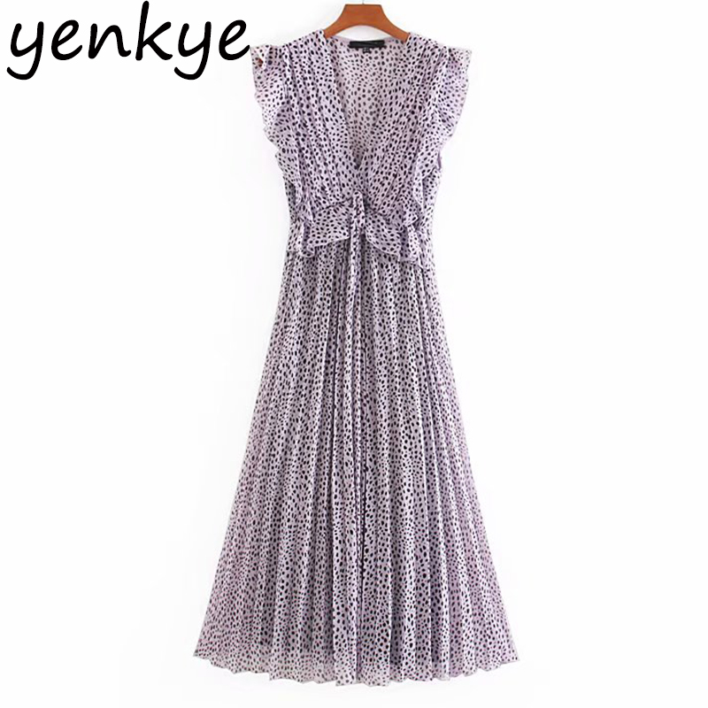 Vintage Print Pleated Dress Women Sexy V Neck Butterfly Sleeve Ruffle Summer Dress Elegant Lady Midi Chiffon vestido Plus Size, As pic
Vintage Print Pleated Dress Women Sexy V Neck Butterfly Sleeve Ruffle Summer Dress Elegant Lady Midi Chiffon vestido Plus Size, As pic