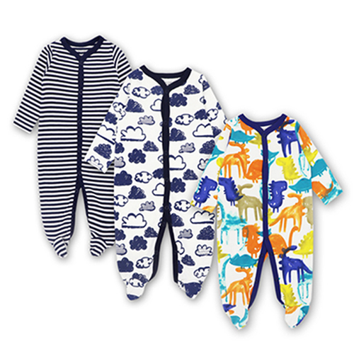 Baby clothes Newborn toddler infant footed romper long sleeve jumpsuit sleep play 3 6 9 12 months cotton baby boy girls clothing