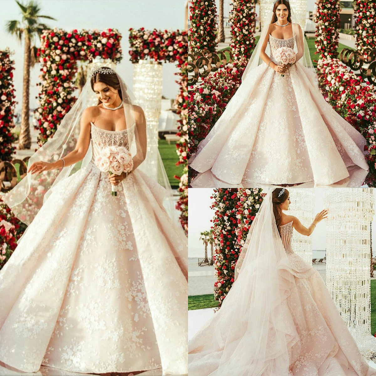 2020 Luxury Church Wedding Dresses Strapless Lace Appliqued Ruffles Sweep Train Beads Country Bridal Gowns Custom Made Beach Wedding Dress, Red
2020 Luxury Church Wedding Dresses Strapless Lace Appliqued Ruffles Sweep Train Beads Country Bridal Gowns Custom Made Beach Wedding Dress, Red