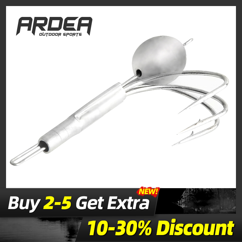 ARDEA three-claw fish hook crank hook metal bait comes with heavy lead pendant deep water fishing big fish fishing tool
ARDEA three-claw fish hook crank hook metal bait comes with heavy lead pendant deep water fishing big fish fishing tool