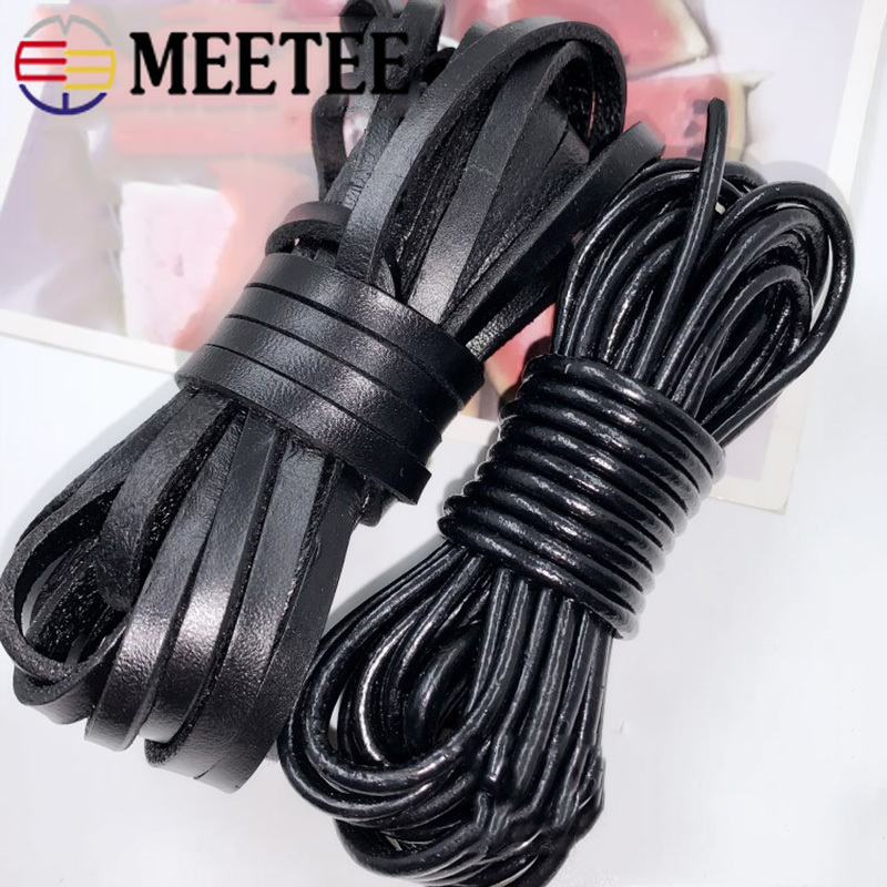 Meetee 5Meters Round 1-8mm Square 2-20mm Genuine Leather Black Rope Bracelet Necklace Leather Cords Craft Accessories CD203, Round-1mm
Meetee 5Meters Round 1-8mm Square 2-20mm Genuine Leather Black Rope Bracelet Necklace Leather Cords Craft Accessories CD203, Round-1mm