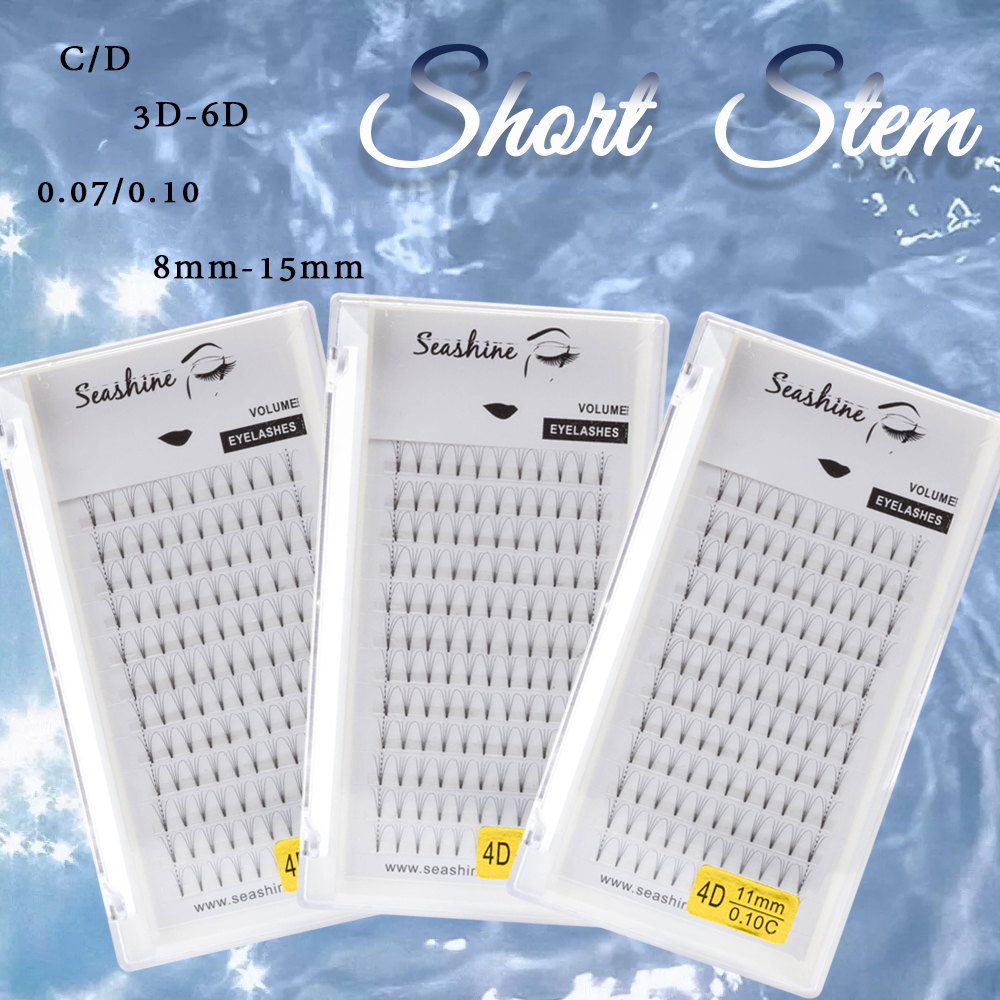 Seashine Premade Russian Volume Fans Premade Fan 4D Mink Eyelashes Short Stem Lash Pre made Eyelash Extensions Supplies Accept Private Label
Seashine Premade Russian Volume Fans Premade Fan 4D Mink Eyelashes Short Stem Lash Pre made Eyelash Extensions Supplies Accept Private Label