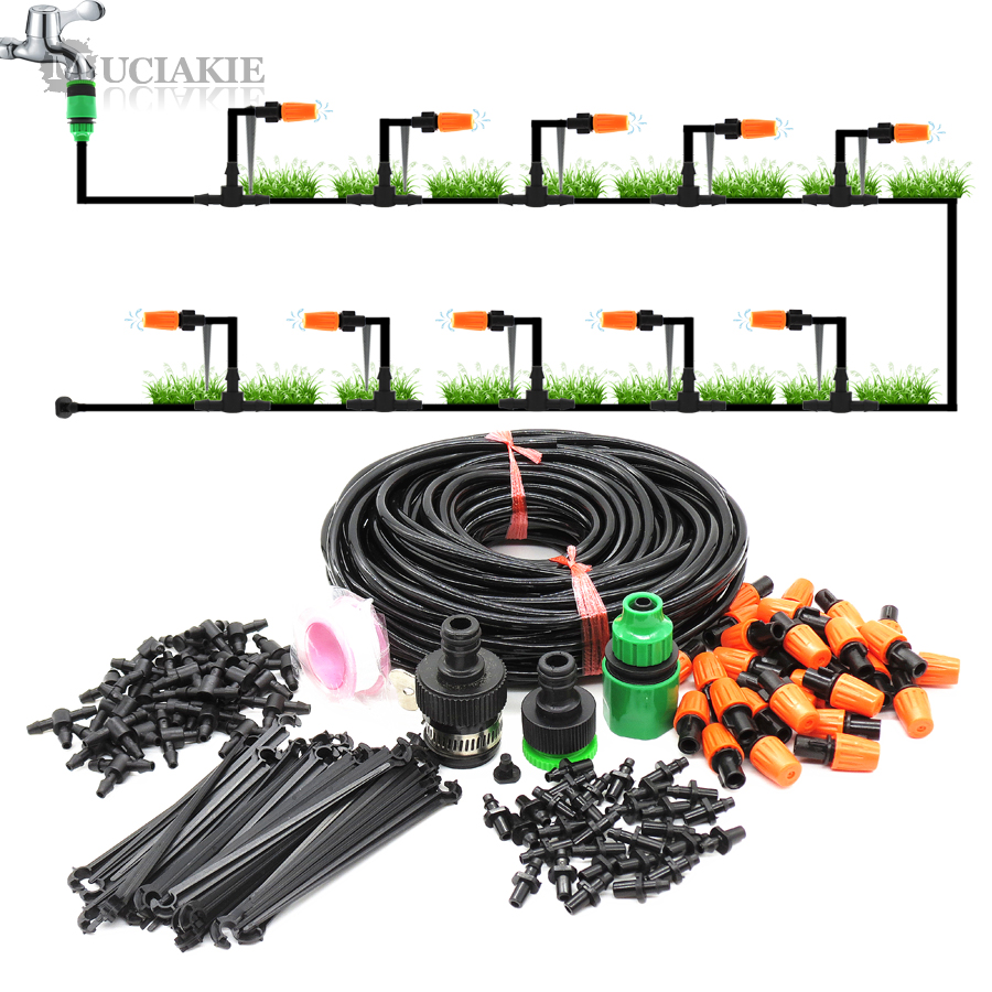 MUCIAKIE 25m DIY Automatic Micro Drip Irrigation System Plant Self Watering Nozzles Garden Hose Kits With Adjustable Dripper, 25m x ab237cl
MUCIAKIE 25m DIY Automatic Micro Drip Irrigation System Plant Self Watering Nozzles Garden Hose Kits With Adjustable Dripper, 25m x ab237cl