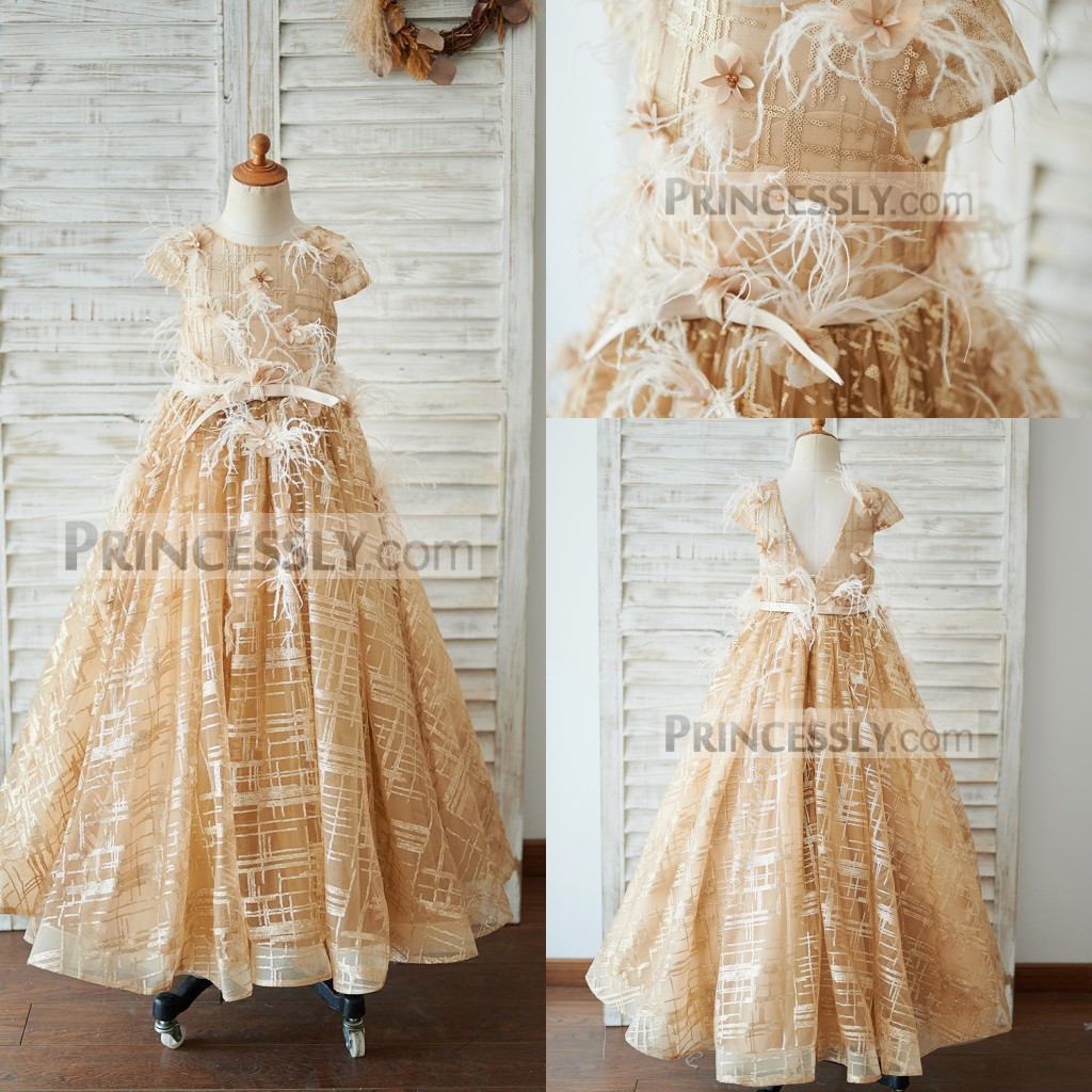 Lovely A Line Flower Girl Dress Short Sleeve Tulle Feather Hand Made Flower Sequins Wedding Dress Floor Length Girl's Birthday Part, Blue
Lovely A Line Flower Girl Dress Short Sleeve Tulle Feather Hand Made Flower Sequins Wedding Dress Floor Length Girl's Birthday Part, Blue