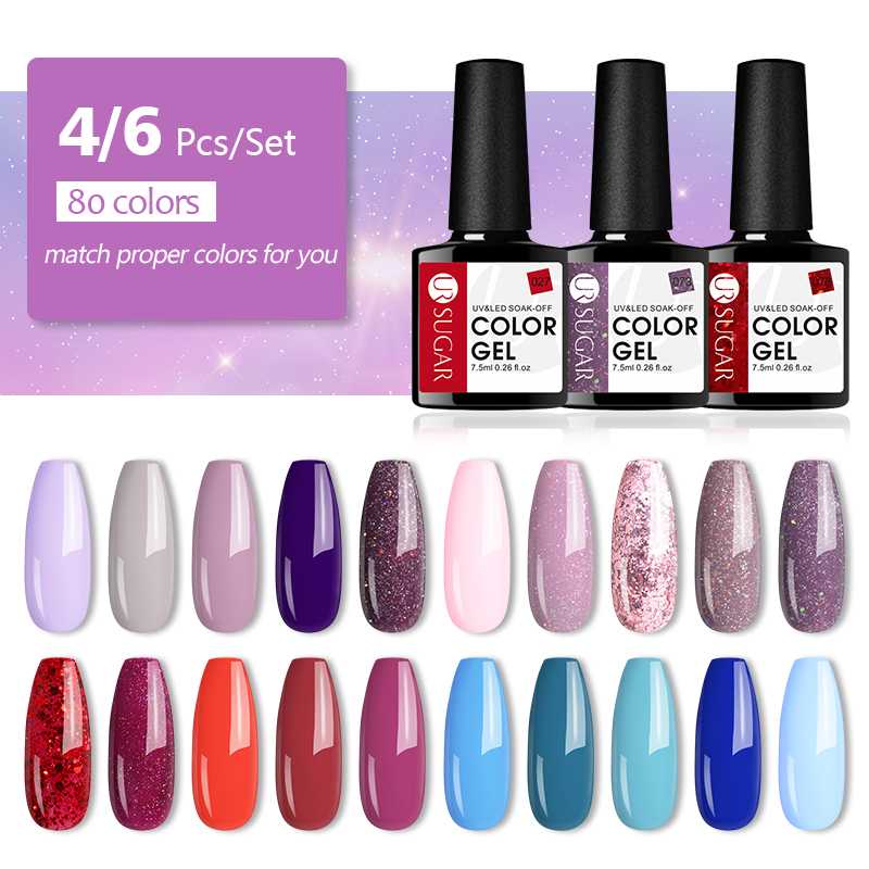 UR SUGAR Gel Nail Polish Set Hybrid Varnishes 4/6Pcs Base Top For Nails UV LED Lamp Gel Kits Manicures Nails Polish Set
UR SUGAR Gel Nail Polish Set Hybrid Varnishes 4/6Pcs Base Top For Nails UV LED Lamp Gel Kits Manicures Nails Polish Set