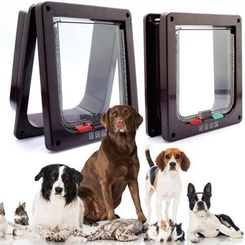 4 Way Lockable Dog Cat Kitten Door Security Flap Door ABS Plastic S/M/L Animal Small Pet Cat Dog Gate Pet Supplies
4 Way Lockable Dog Cat Kitten Door Security Flap Door ABS Plastic S/M/L Animal Small Pet Cat Dog Gate Pet Supplies
