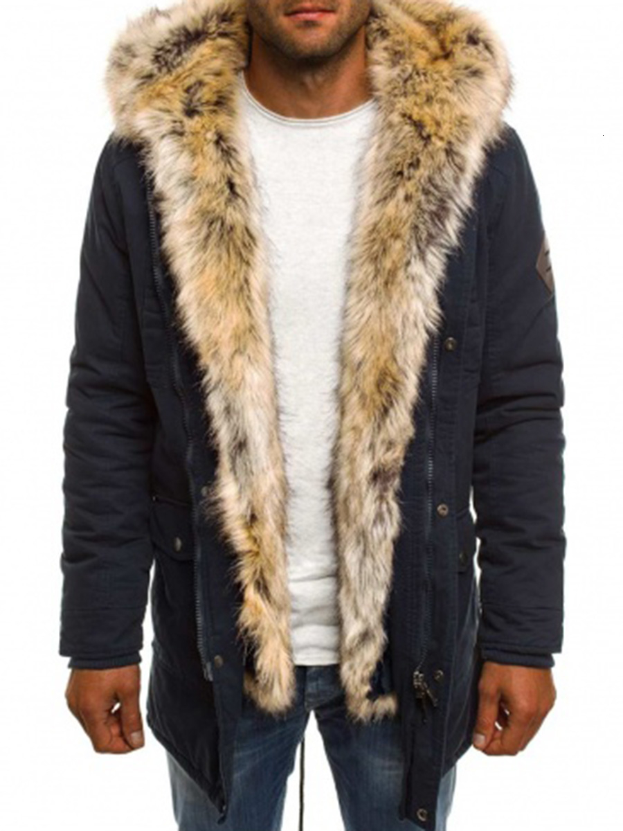 2018 Fashion Winter New Jacket Men Warm Coat Fashion Casual Parka Medium-Long Thickening Coat Men For Winter S191019