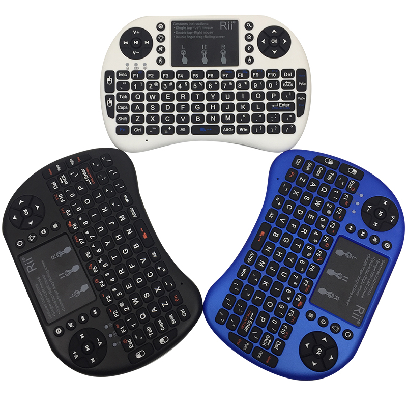 Mini Rii i8 Wireless Keyboard 2.4G English Air Mouse Keyboard Remote Control Touchpad for Smart Android TV Box Notebook Tablet Pc
Mini Rii i8 Wireless Keyboard 2.4G English Air Mouse Keyboard Remote Control Touchpad for Smart Android TV Box Notebook Tablet Pc