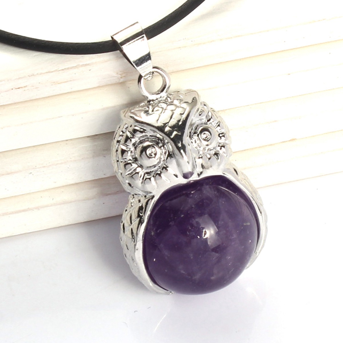 Silver Owl Pendant Men and Women Stainless Steel Fashion Pop Jewelry Earrings Necklace Manufacture