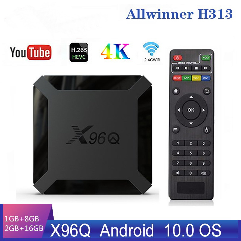 X96Q Smart Android 10.0 TV Box Allwinner H313 Quad Core 2GB 16GB Support 4K X96 Q Set TopBox Media Player
X96Q Smart Android 10.0 TV Box Allwinner H313 Quad Core 2GB 16GB Support 4K X96 Q Set TopBox Media Player