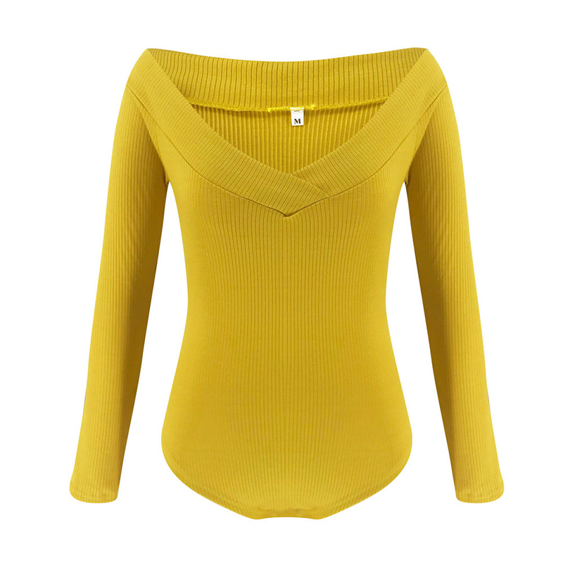 Women Bodysuits V-Neck Sexy Slim Autumn Bodysuit Long Sleeve Cocktail Club Party Jumpsuit Overalls For Women, Yellow
Women Bodysuits V-Neck Sexy Slim Autumn Bodysuit Long Sleeve Cocktail Club Party Jumpsuit Overalls For Women, Yellow