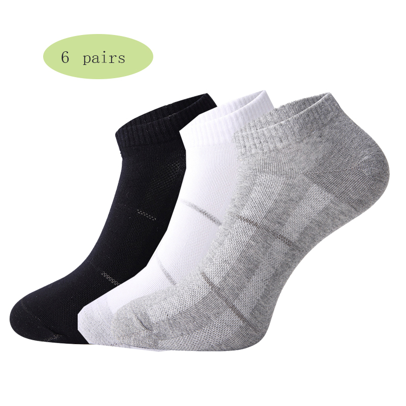 6 pairs Men Sports Socks Cotton Thin Breathable Short Socks Man Running Walking active Wear Ankle Black white grey color, Three color
6 pairs Men Sports Socks Cotton Thin Breathable Short Socks Man Running Walking active Wear Ankle Black white grey color, Three color