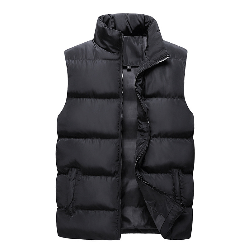 Autumn Winter Mens Parka Vest Solid Casual Sleeveless Jacket Cotton Padded Waist Coat Lightweight Bodywarmer New Brand Clothing, Black
Autumn Winter Mens Parka Vest Solid Casual Sleeveless Jacket Cotton Padded Waist Coat Lightweight Bodywarmer New Brand Clothing, Black