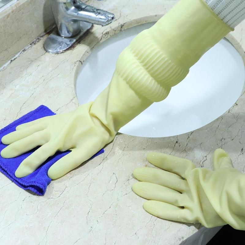 1 Pair Natural Latex Gloves for Washing Dishes Kitchen Cleaning Housework Waterproof Long Sleeve Household Cleaning Gloves
1 Pair Natural Latex Gloves for Washing Dishes Kitchen Cleaning Housework Waterproof Long Sleeve Household Cleaning Gloves