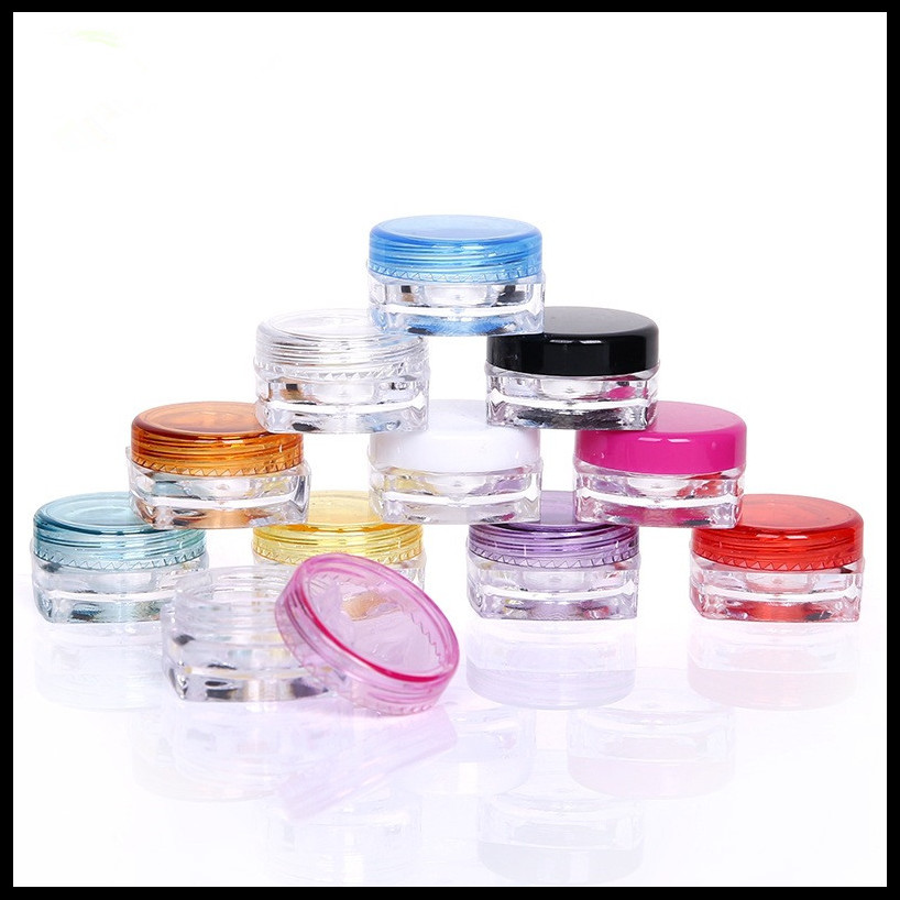 3g 5g Square Bottom Cream Jar Cosmetic Packaging Bottles Empty Plastic Colorful Sample Bottle 1000pieces/lot
3g 5g Square Bottom Cream Jar Cosmetic Packaging Bottles Empty Plastic Colorful Sample Bottle 1000pieces/lot