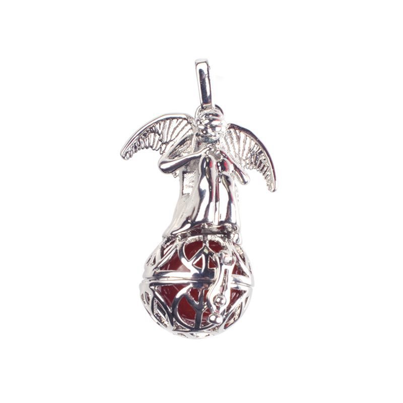And harmonic pull necklace pregnant women angel alloy pendant pregnancy wishing ball gift