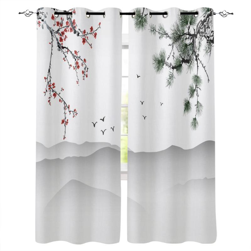 Bedroom Kitchen Curtains Plum Blossom Flowers Branches Curtain Living Room Decoration Items Window Curtains for Living Room, As pic
Bedroom Kitchen Curtains Plum Blossom Flowers Branches Curtain Living Room Decoration Items Window Curtains for Living Room, As pic