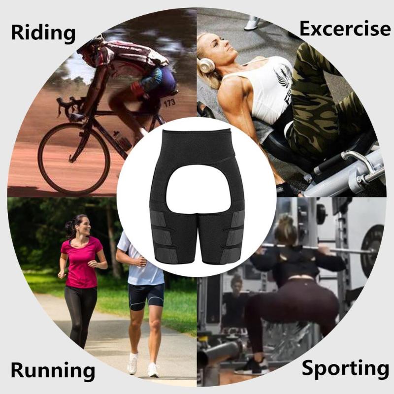 Waist Slim Thigh Trimmer Leg Shapers Slender Slimming Belt Neoprene Sweat Shapewear Toned Muscles Band Thigh Waist Wrap