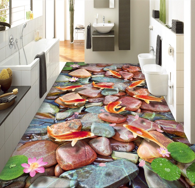 WDBH 3d pvc flooring custom photo Fish lotus flower stone Self-adhesive floor wall sticker 3d wall murals wallpaper for living room, Customize
WDBH 3d pvc flooring custom photo Fish lotus flower stone Self-adhesive floor wall sticker 3d wall murals wallpaper for living room, Customize