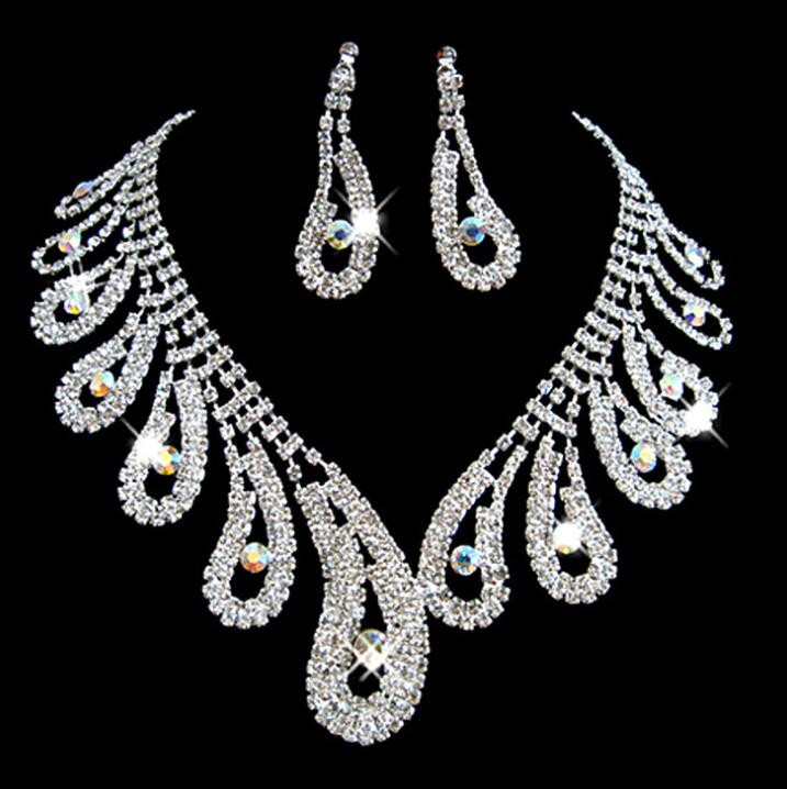 Womens Bridal Wedding Pageant Rhinestone Necklace Earrings Jewelry Sets for Party Bridal Jewelry fashion beauty Jewelry
Womens Bridal Wedding Pageant Rhinestone Necklace Earrings Jewelry Sets for Party Bridal Jewelry fashion beauty Jewelry