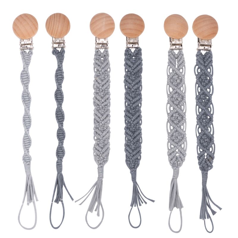 Gray Baby Boys Girls Soother Nipple Pacifier Clip Dummy Holder Simple Crochet Cotton Pacifier Chain Baby Accessories
Gray Baby Boys Girls Soother Nipple Pacifier Clip Dummy Holder Simple Crochet Cotton Pacifier Chain Baby Accessories