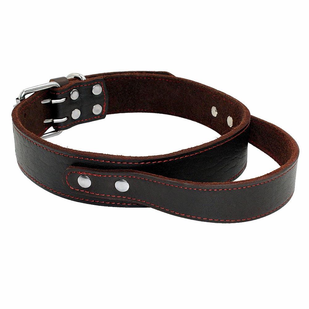 TPFOCUS Stretchable Leather Pet Dog Collar Adjustable Neck Collar Supplies Pet Accessory