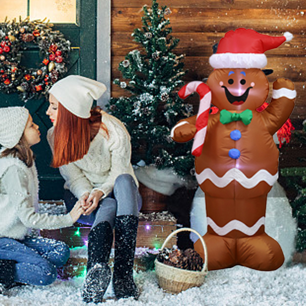 Inflatable Santa Claus Gingerbread Man Christmas Decoration Party Show LED Lights Indoor Outdoor Yard Home Decor US Plug
Inflatable Santa Claus Gingerbread Man Christmas Decoration Party Show LED Lights Indoor Outdoor Yard Home Decor US Plug