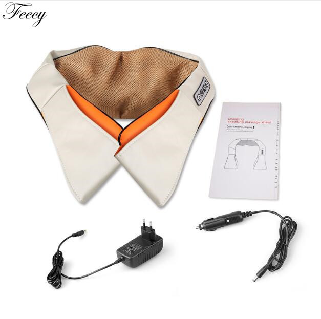 Neck Massager Electrical U Shape Neck Massager Shiatsu Shoulder Back Body Massagers for Back Neck Legs Feet Car Home Use Massage C18122801