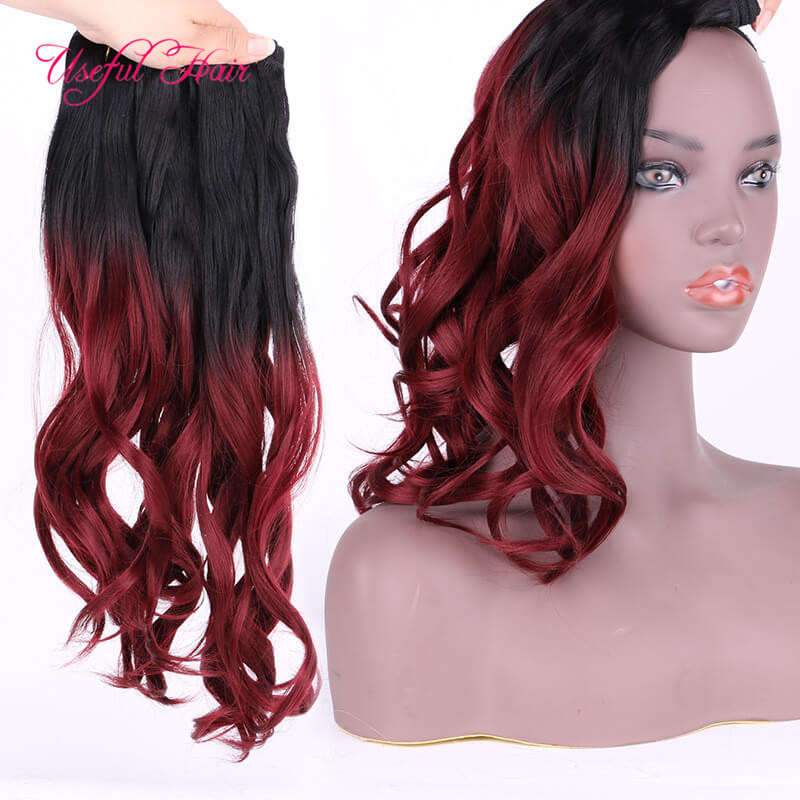 Burgundy Bundles with Closure sew in hair extensions 16 18 20inch Machine double wefts body wave hair weaves synthetic marley fashion, Same with picture
Burgundy Bundles with Closure sew in hair extensions 16 18 20inch Machine double wefts body wave hair weaves synthetic marley fashion, Same with picture