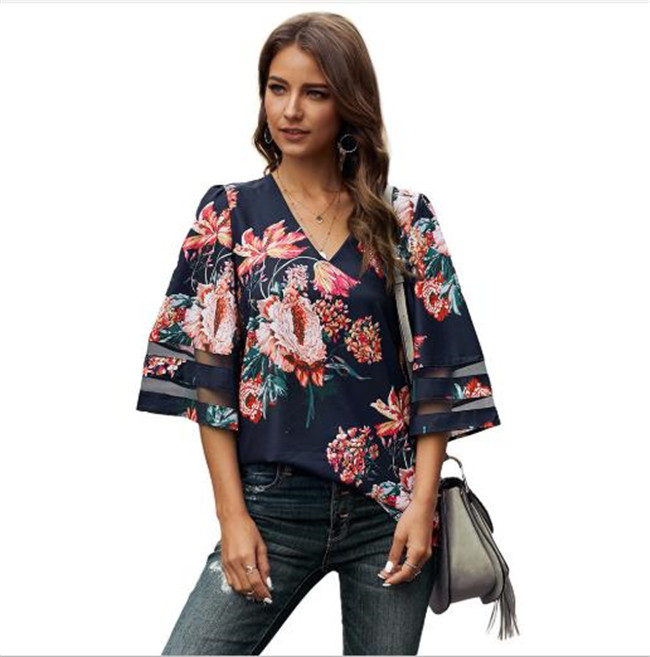 Floral Leopard Summer Womens Shirts V Neck Loose Casual Half Sleeve Womens Designer Tshirts Panelled Hollow Out Tees, White
Floral Leopard Summer Womens Shirts V Neck Loose Casual Half Sleeve Womens Designer Tshirts Panelled Hollow Out Tees, White
