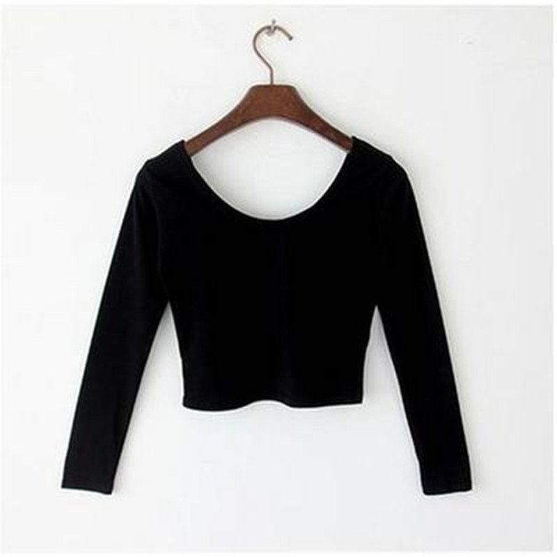2020 spring and autumn short design o-neck t-shirt tops slim high waist 100% cotton sexy crop top female top long-sleeve T-shirt, Black
2020 spring and autumn short design o-neck t-shirt tops slim high waist 100% cotton sexy crop top female top long-sleeve T-shirt, Black