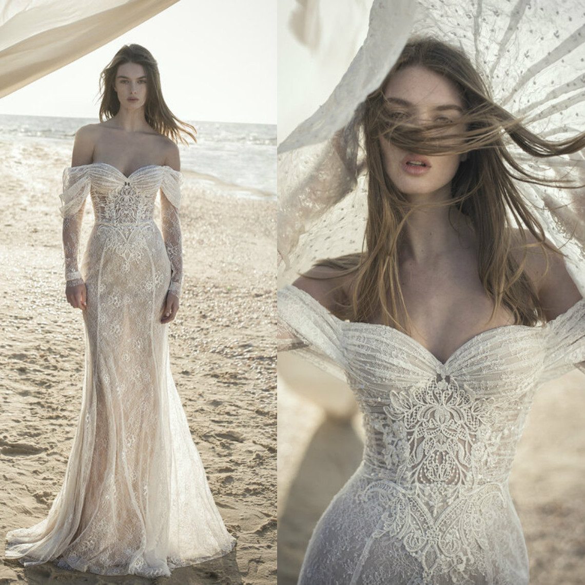 Alon Livne 2021 Wedding Dresses Off Shoulder Long Sleeves Lace Appliques Mermaid Bridal Gowns Custom Made Sweep Train Beach Robe De Soiree, Pink
Alon Livne 2021 Wedding Dresses Off Shoulder Long Sleeves Lace Appliques Mermaid Bridal Gowns Custom Made Sweep Train Beach Robe De Soiree, Pink