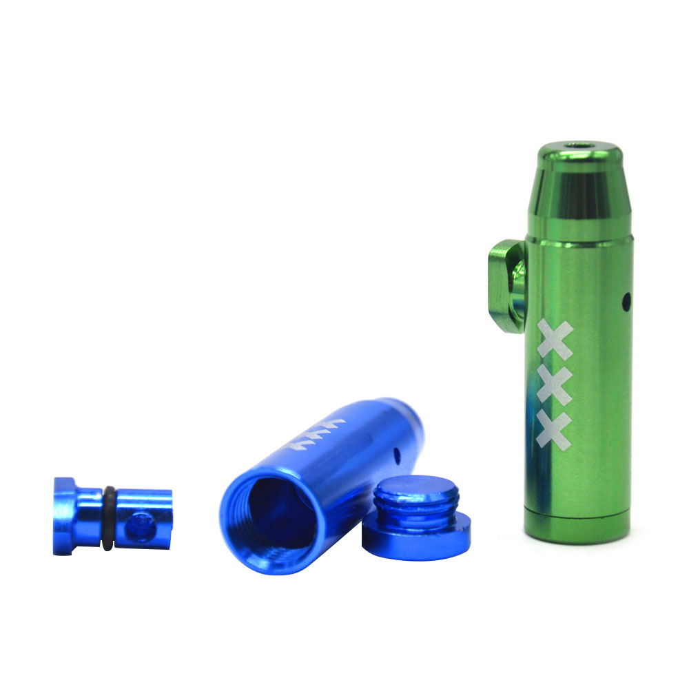 Bullet Rocket Shaped Aluminum Snuff Snorter Sniffer Dispenser Nasal Smoking Pipe glass bongs Endurable Metal Tobacco Smoking Herb Pipe
Bullet Rocket Shaped Aluminum Snuff Snorter Sniffer Dispenser Nasal Smoking Pipe glass bongs Endurable Metal Tobacco Smoking Herb Pipe
