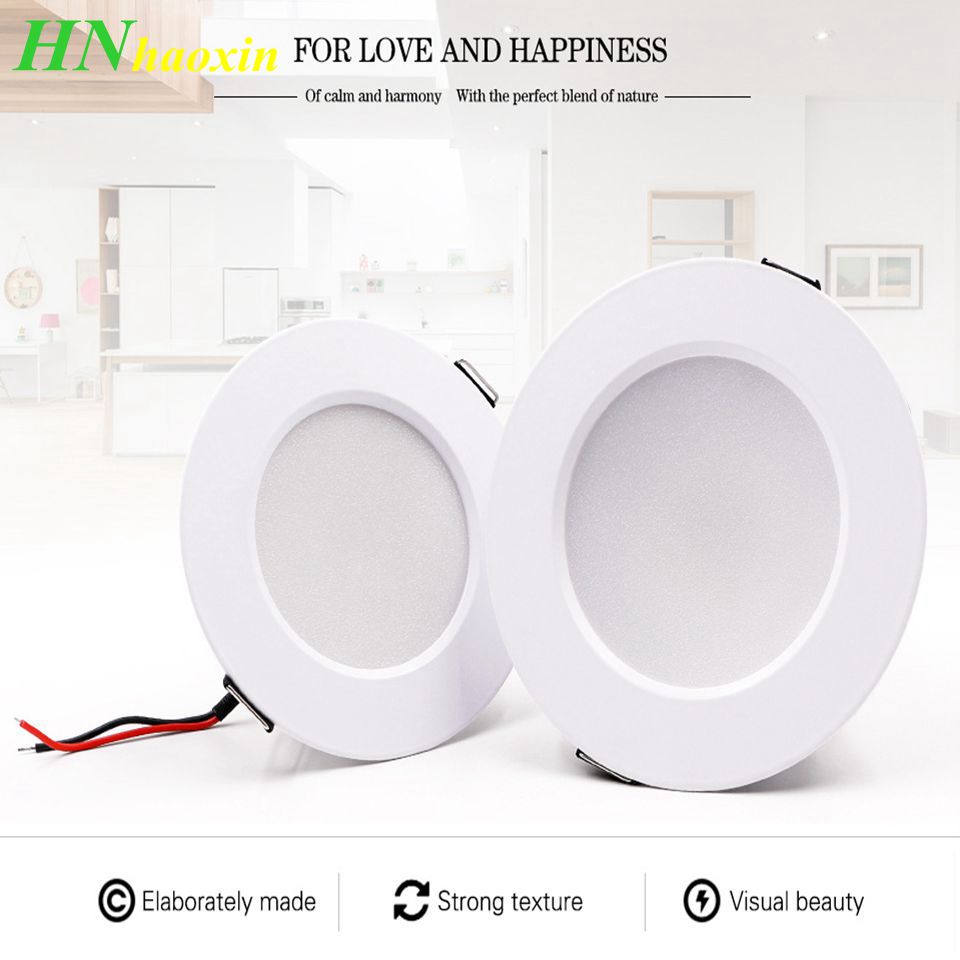 HaoXin Dimmable 5W 7W 9W 12W 15W LED Recessed Downlights Lamp Warm White Cool White Super Thin LED Panel Lights
HaoXin Dimmable 5W 7W 9W 12W 15W LED Recessed Downlights Lamp Warm White Cool White Super Thin LED Panel Lights
