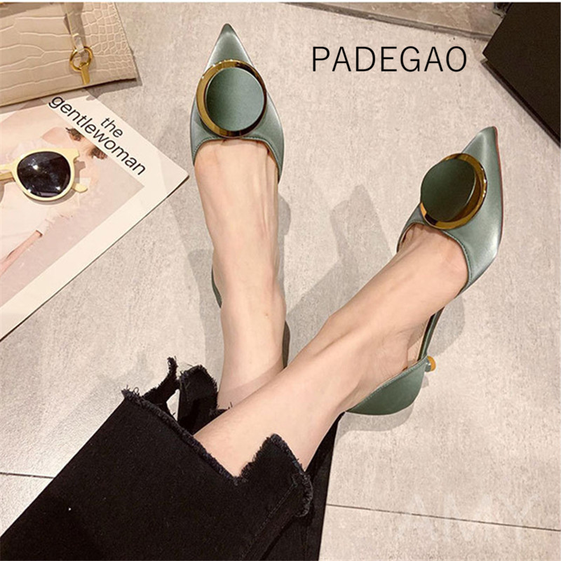 High Heels 2020 Sexy Elegant Womens Shoes Casual Party Fashion High Heels, Green