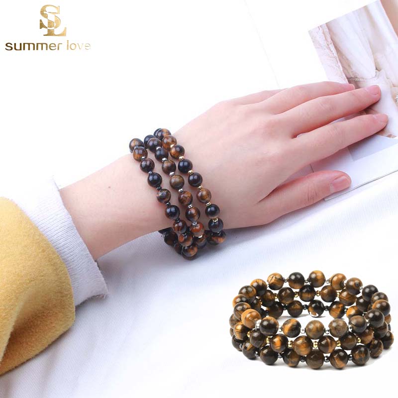 New Fashion 8mm Tiger Eye Beaded Bracelet for Men Women Stretchy Nature Stone Spacer Beads Charm Bracelet Fashion Jewelry Gift
New Fashion 8mm Tiger Eye Beaded Bracelet for Men Women Stretchy Nature Stone Spacer Beads Charm Bracelet Fashion Jewelry Gift