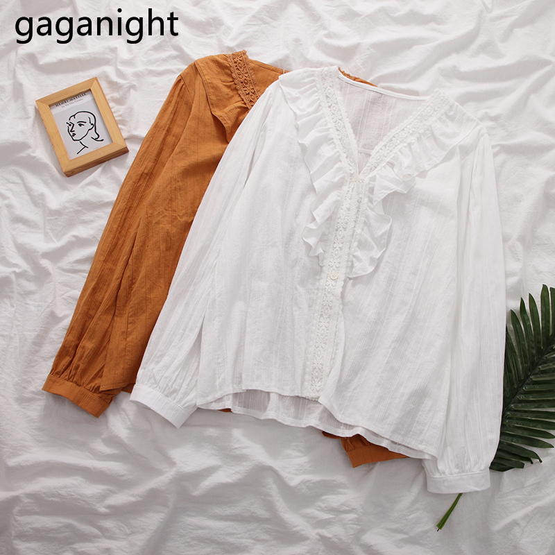 Gaganight Korean Fashion Women Blouse Long Sleeve V Neck Chic Spring Summer Office Lady Shirt Solid Ruffels Blusas 2020 Blouses, Brown
Gaganight Korean Fashion Women Blouse Long Sleeve V Neck Chic Spring Summer Office Lady Shirt Solid Ruffels Blusas 2020 Blouses, Brown
